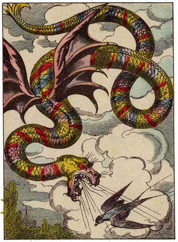 The Coulobre, a great winged serpent